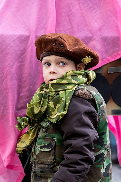 Carnival parade in Český Krumlov, 5th March 2019