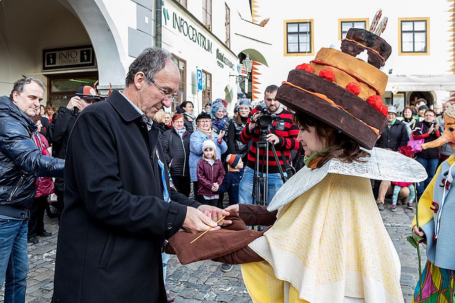 Masopustní průvod v Českém Krumlově, 5. března 2019