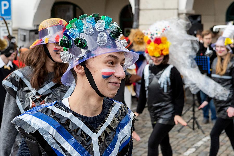 Masopustní průvod v Českém Krumlově, 5. března 2019