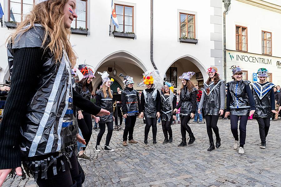 Carnival parade in Český Krumlov, 5th March 2019