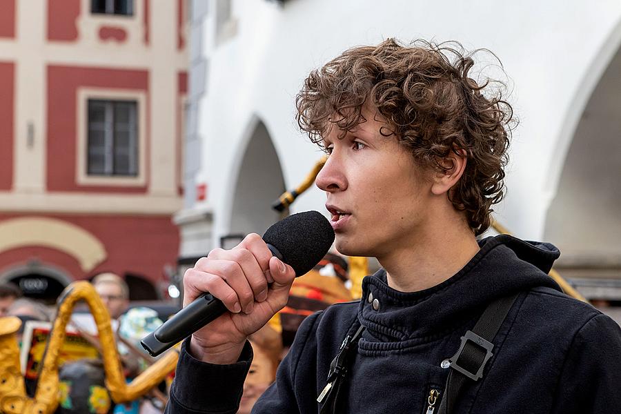 Carnival parade in Český Krumlov, 5th March 2019