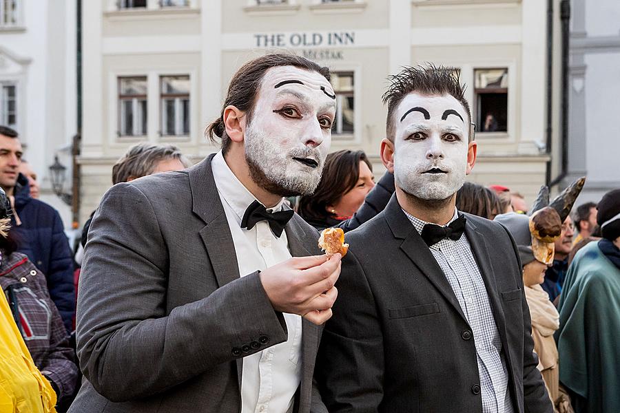 Carnival parade in Český Krumlov, 5th March 2019