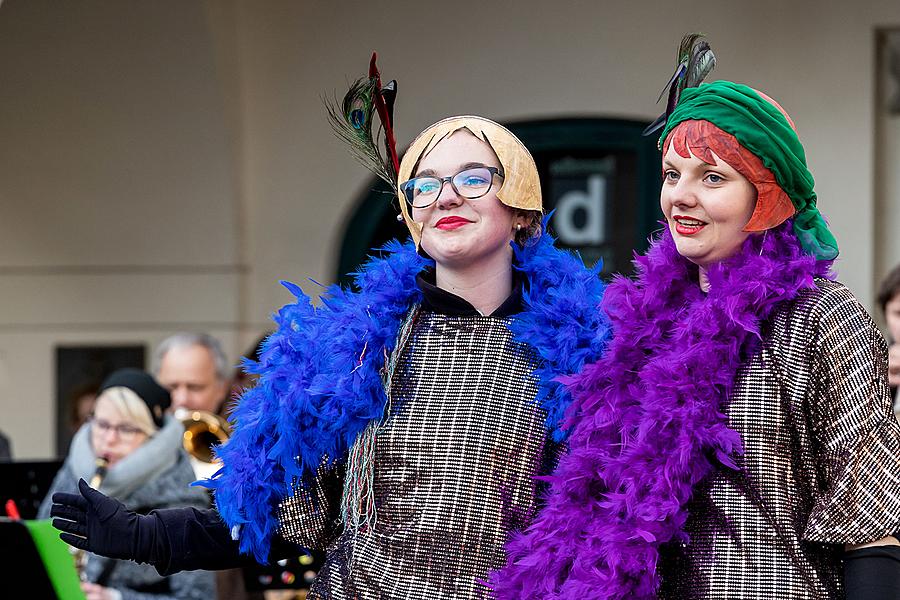 Carnival parade in Český Krumlov, 5th March 2019