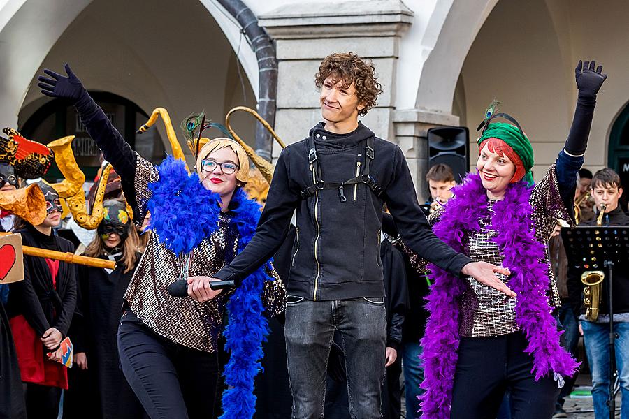 Carnival parade in Český Krumlov, 5th March 2019