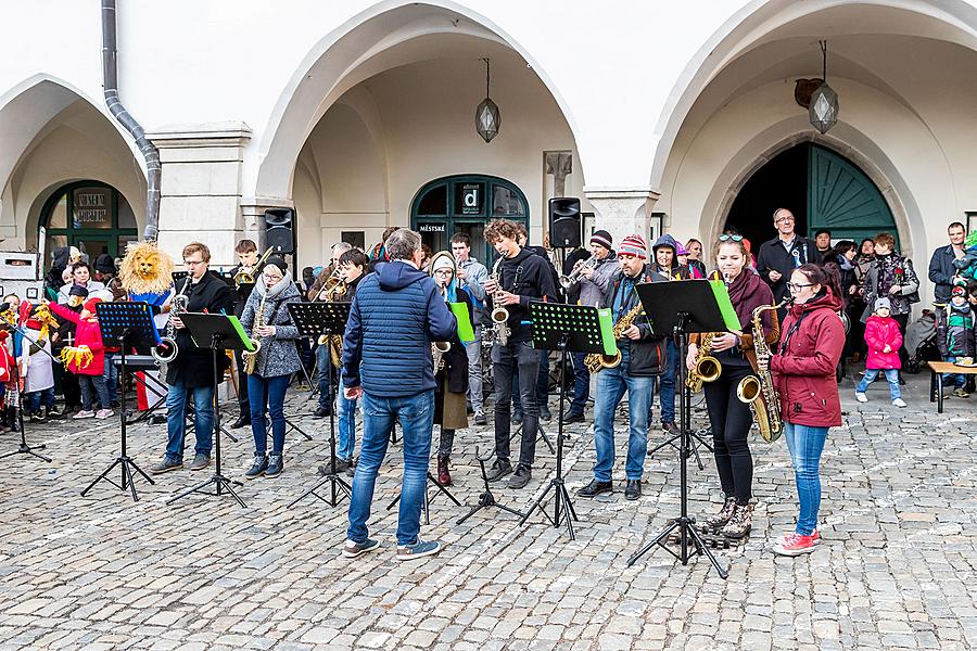 Carnival parade in Český Krumlov, 5th March 2019