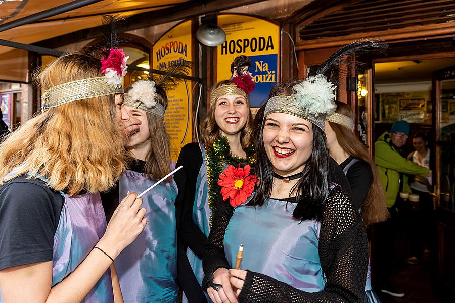 Carnival parade in Český Krumlov, 5th March 2019