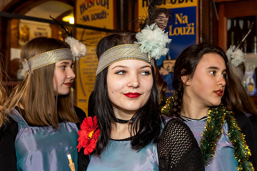 Carnival parade in Český Krumlov, 5th March 2019