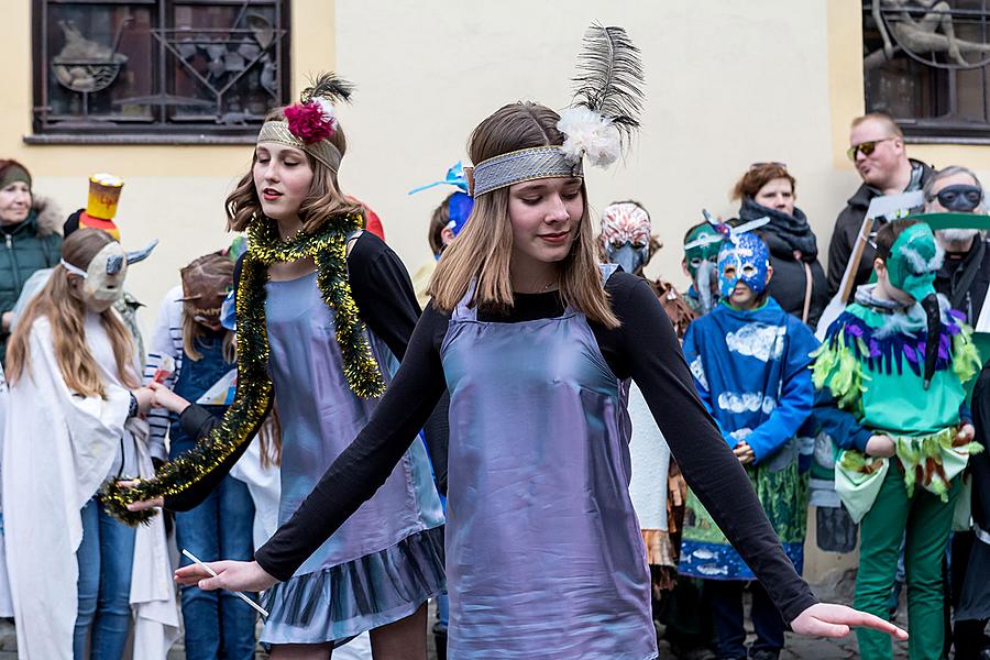 Carnival parade in Český Krumlov, 5th March 2019