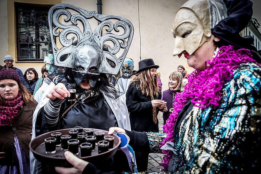 Carnival parade in Český Krumlov, 5th March 2019