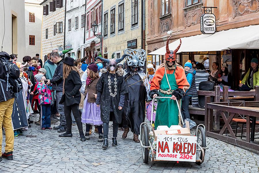 Carnival parade in Český Krumlov, 5th March 2019