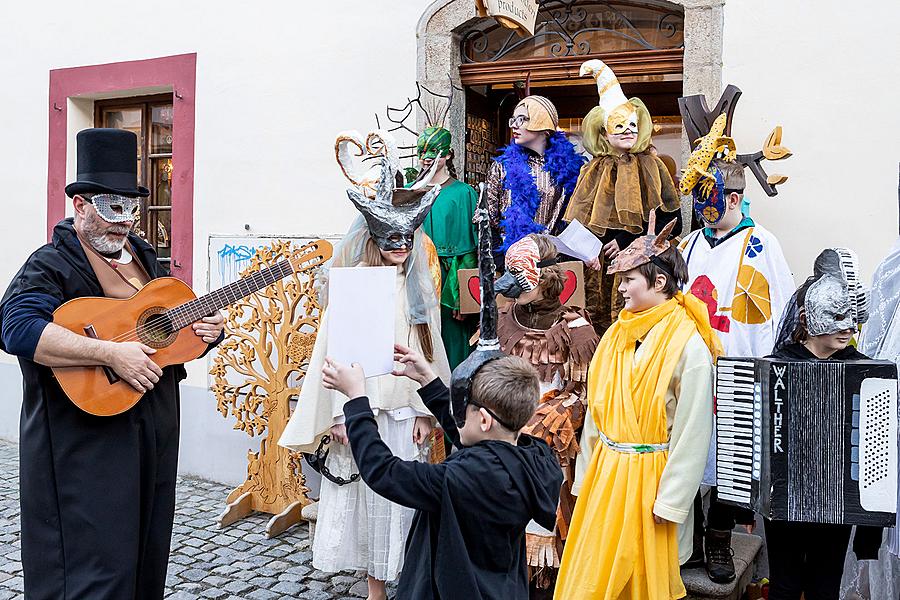 Carnival parade in Český Krumlov, 5th March 2019