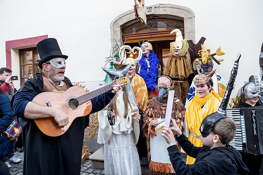 Masopustní průvod v Českém Krumlově, 5. března 2019