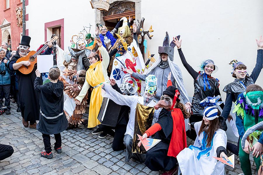 Carnival parade in Český Krumlov, 5th March 2019