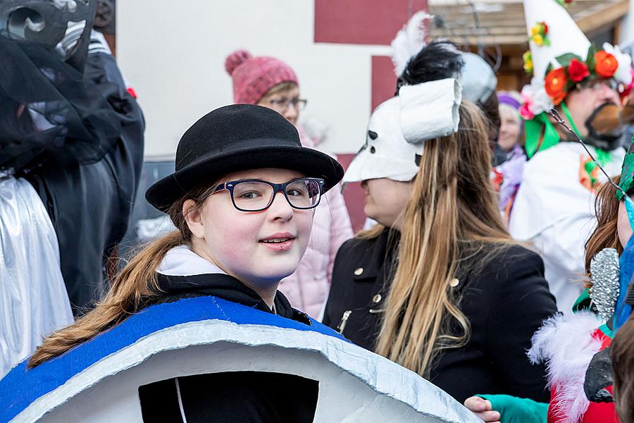 Carnival parade in Český Krumlov, 5th March 2019