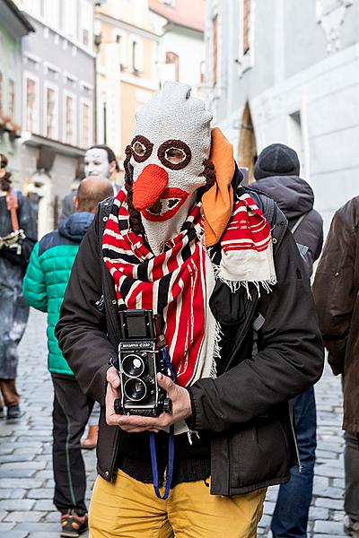 Carnival parade in Český Krumlov, 5th March 2019