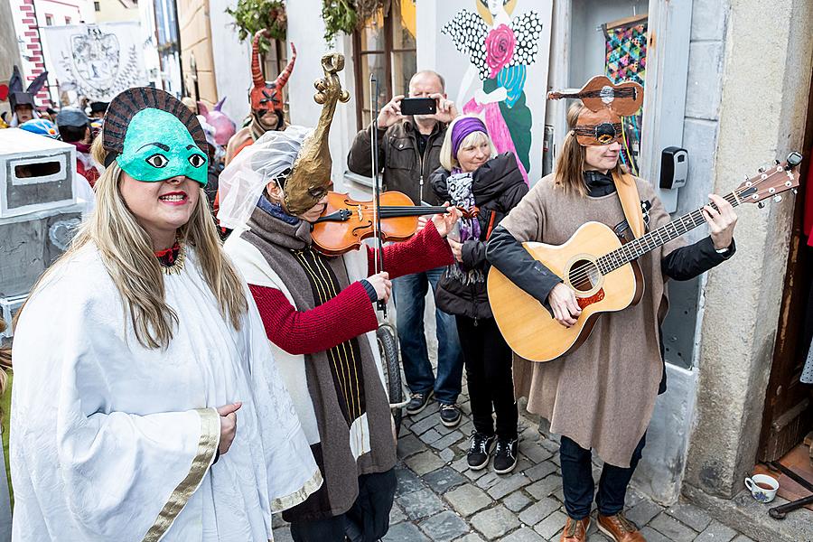 Masopustní průvod v Českém Krumlově, 5. března 2019