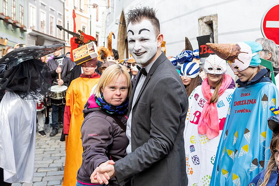 Carnival parade in Český Krumlov, 5th March 2019