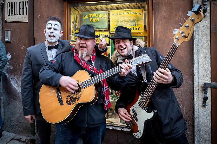 Carnival parade in Český Krumlov, 5th March 2019