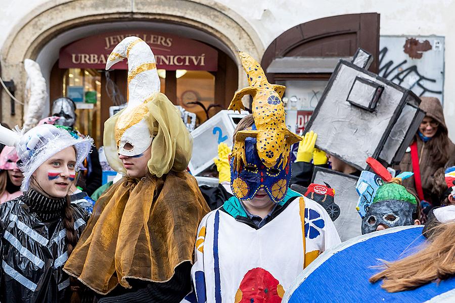 Masopustní průvod v Českém Krumlově, 5. března 2019