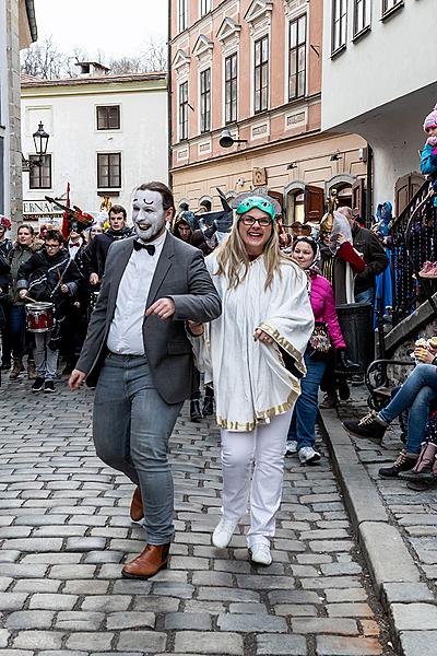 Masopustní průvod v Českém Krumlově, 5. března 2019