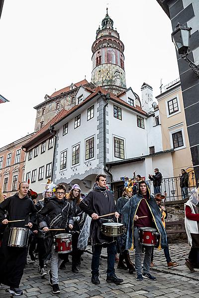 Carnival parade in Český Krumlov, 5th March 2019