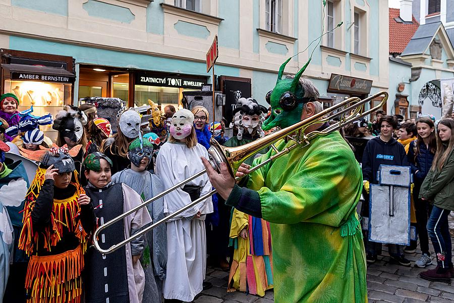 Carnival parade in Český Krumlov, 5th March 2019
