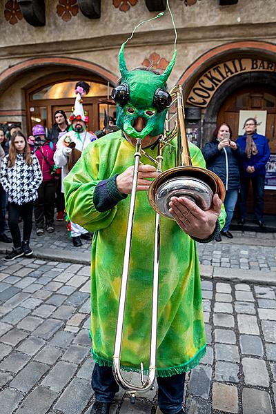 Carnival parade in Český Krumlov, 5th March 2019