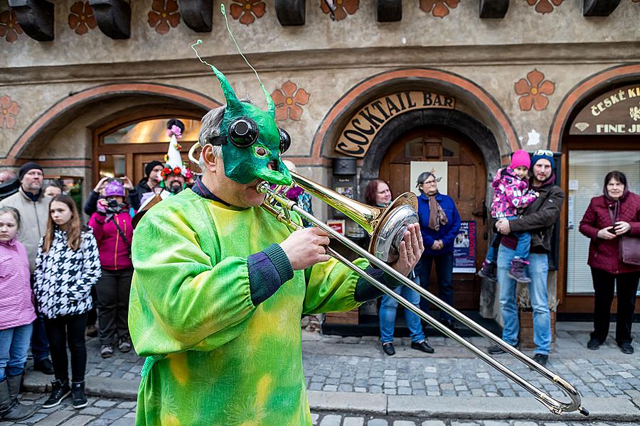 Masopustní průvod v Českém Krumlově, 5. března 2019