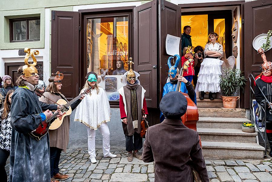 Carnival parade in Český Krumlov, 5th March 2019