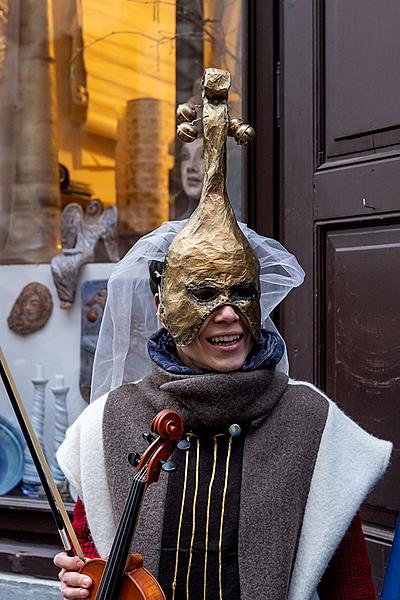 Carnival parade in Český Krumlov, 5th March 2019