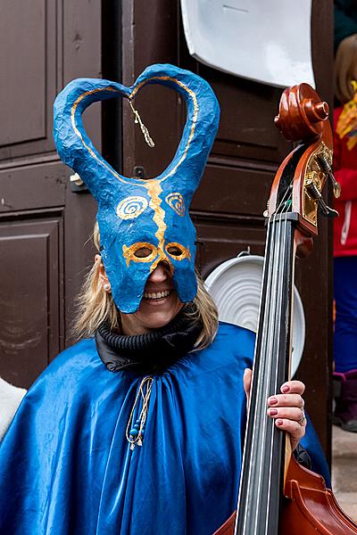 Carnival parade in Český Krumlov, 5th March 2019