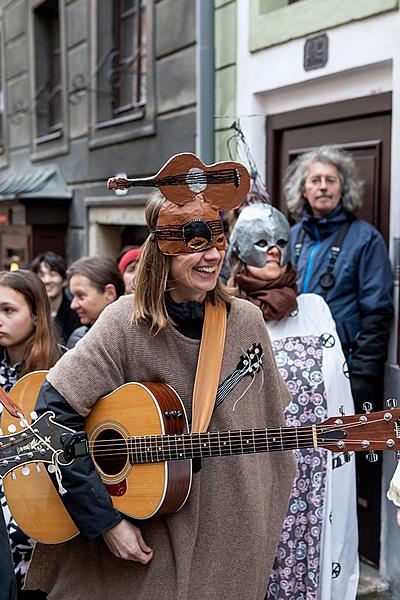 Carnival parade in Český Krumlov, 5th March 2019