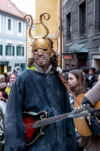 Carnival parade in Český Krumlov, 5th March 2019