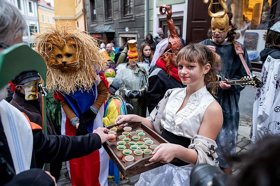 Masopustní průvod v Českém Krumlově, 5. března 2019