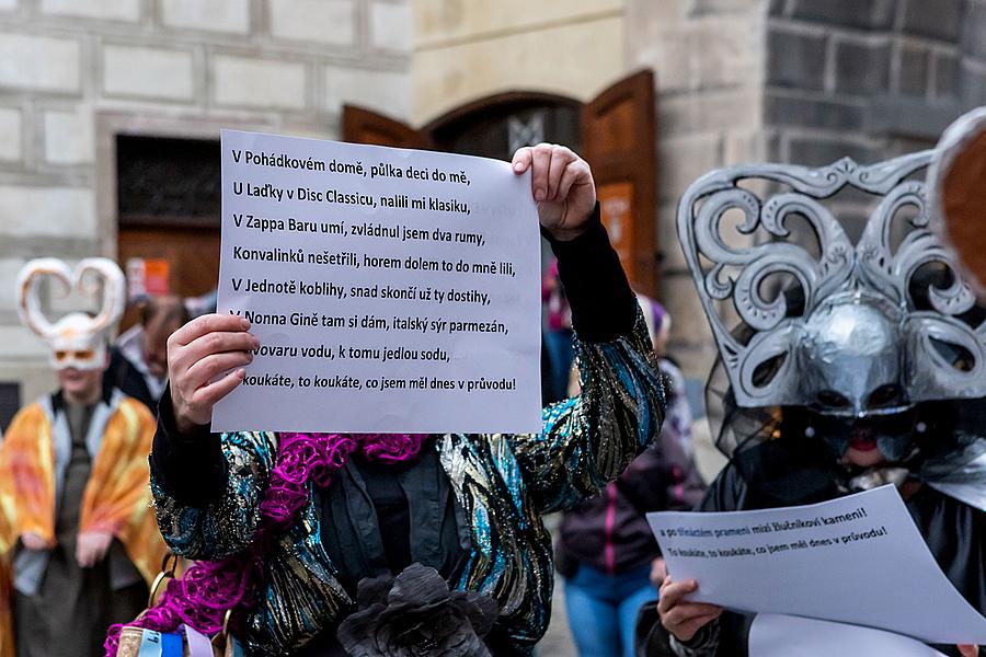 Masopustní průvod v Českém Krumlově, 5. března 2019