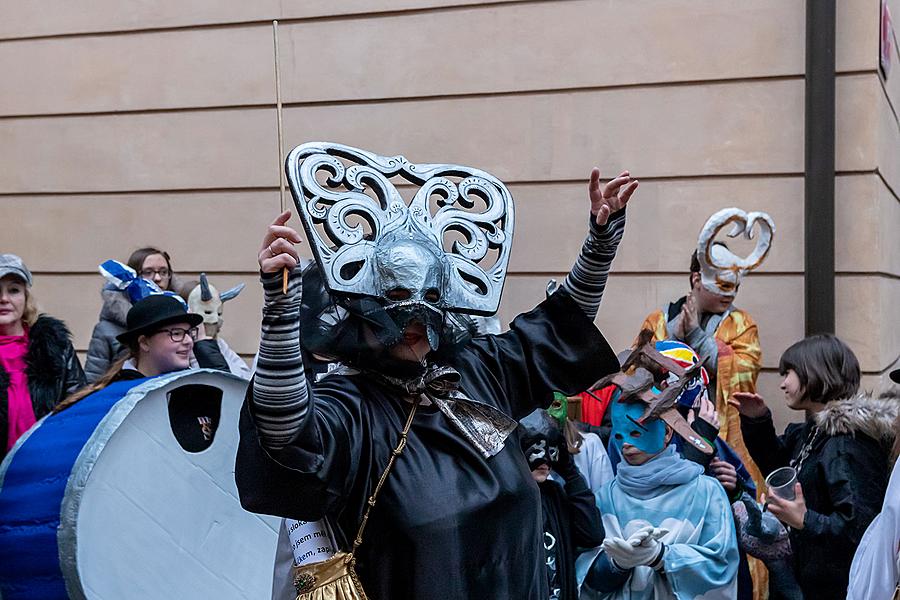 Carnival parade in Český Krumlov, 5th March 2019