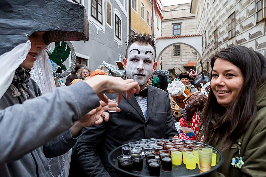 Carnival parade in Český Krumlov, 5th March 2019