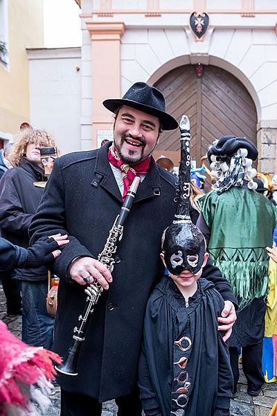 Carnival parade in Český Krumlov, 5th March 2019