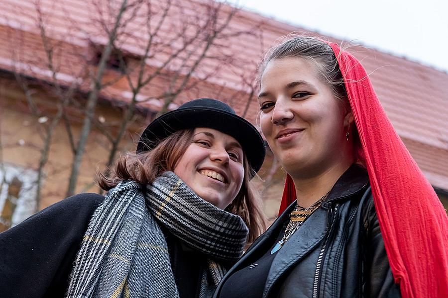 Carnival parade in Český Krumlov, 5th March 2019