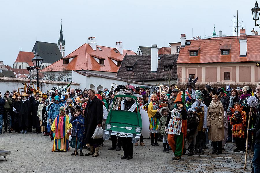 Masopustní průvod v Českém Krumlově, 5. března 2019