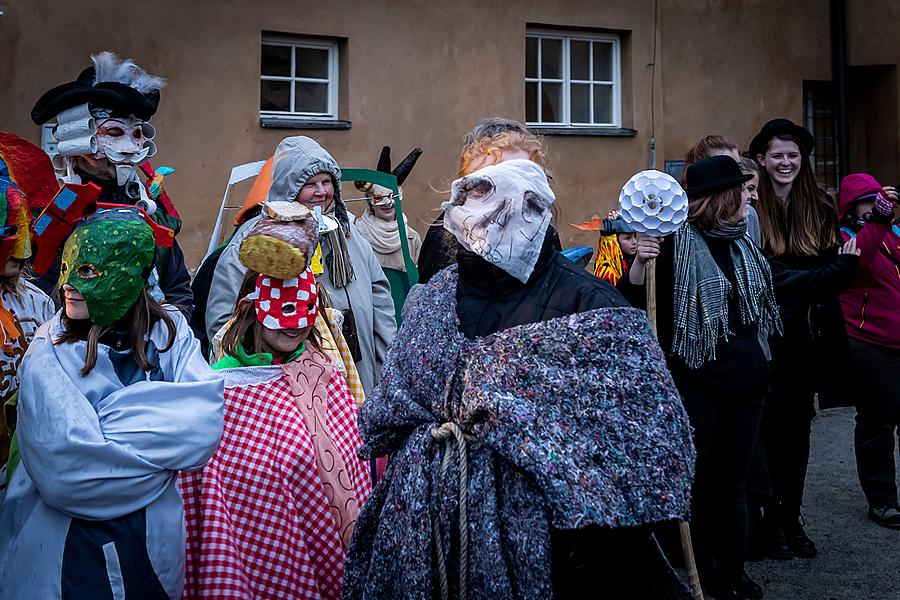 Carnival parade in Český Krumlov, 5th March 2019