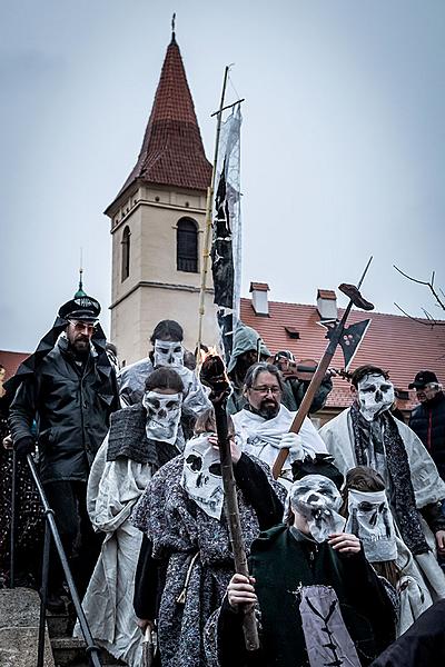 Carnival parade in Český Krumlov, 5th March 2019