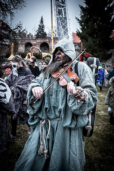 Carnival parade in Český Krumlov, 5th March 2019