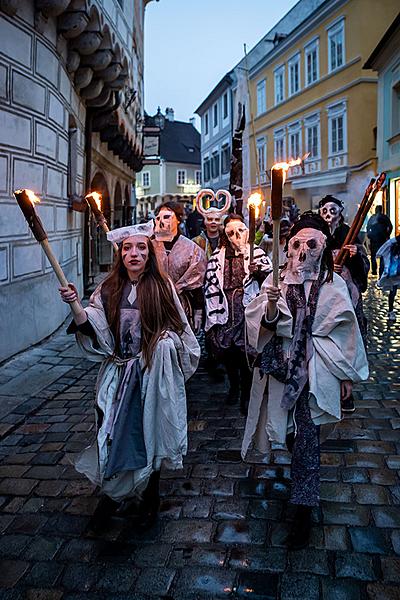 Carnival parade in Český Krumlov, 5th March 2019