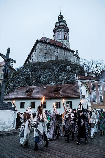 Masopustní průvod v Českém Krumlově, 5. března 2019