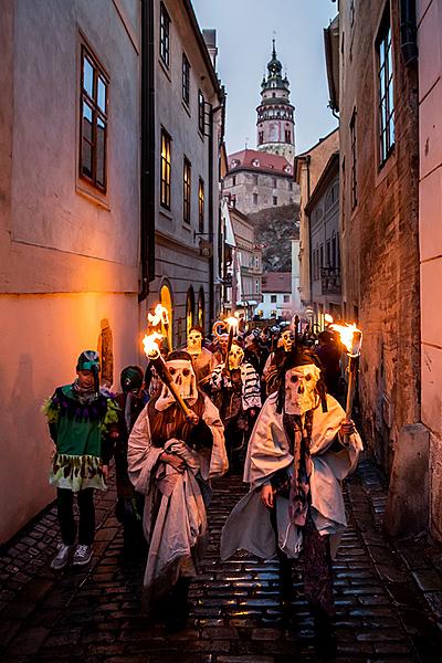 Carnival parade in Český Krumlov, 5th March 2019