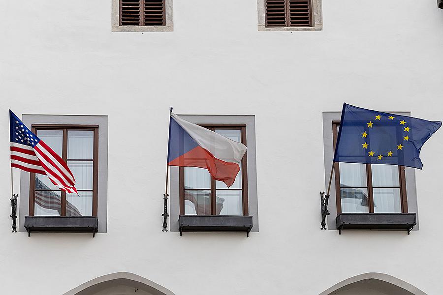 Ceremonial act on the occasion of the 74th anniversary of the end of World War II, Český Krumlov 4.5.2019