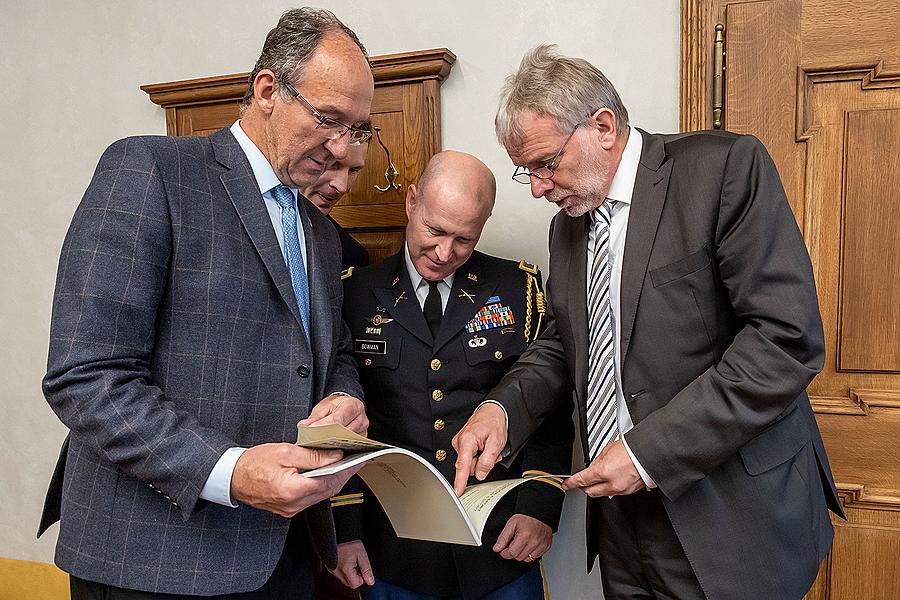 Ceremonial act on the occasion of the 74th anniversary of the end of World War II, Český Krumlov 4.5.2019