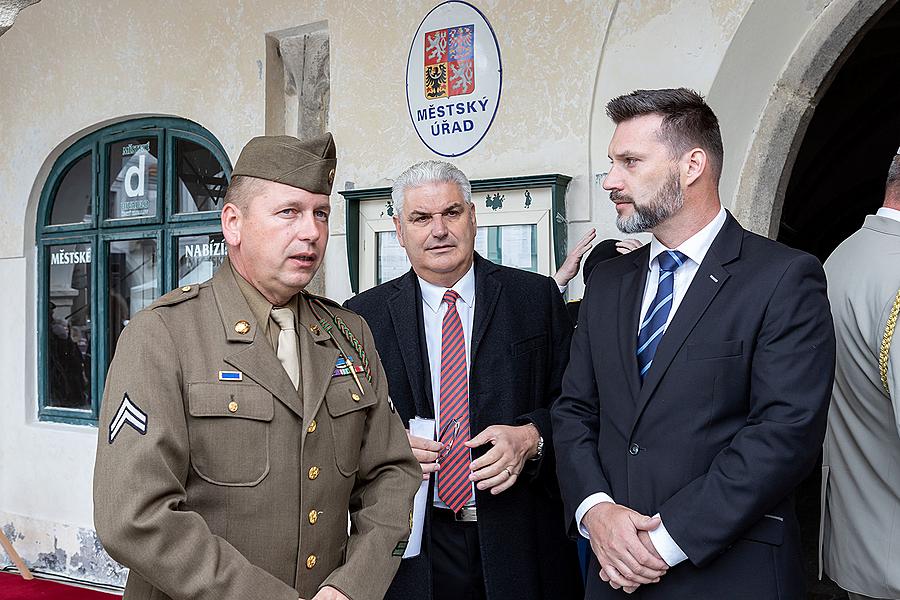 Ceremonial act on the occasion of the 74th anniversary of the end of World War II, Český Krumlov 4.5.2019