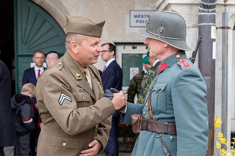 Ceremonial act on the occasion of the 74th anniversary of the end of World War II, Český Krumlov 4.5.2019